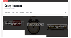 Desktop Screenshot of cesky-internet.cz