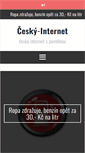 Mobile Screenshot of cesky-internet.cz