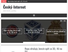 Tablet Screenshot of cesky-internet.cz